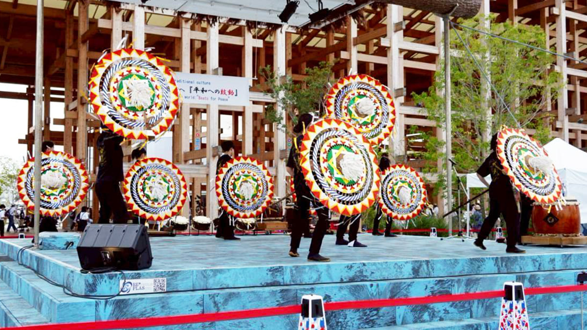 大阪府立河南高等学校 和太鼓部『地車』の皆様による表演